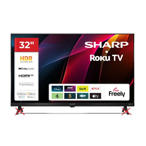 Sharp 32hd2025k roku hd - tv,